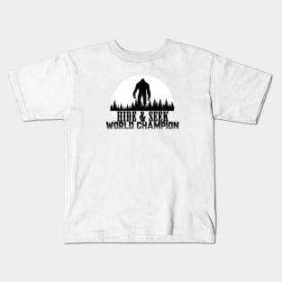 Undefeated Hide & Seek World Champion Kids T-Shirt